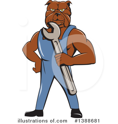 Royalty-Free (RF) Bulldog Clipart Illustration by patrimonio - Stock Sample #1388681