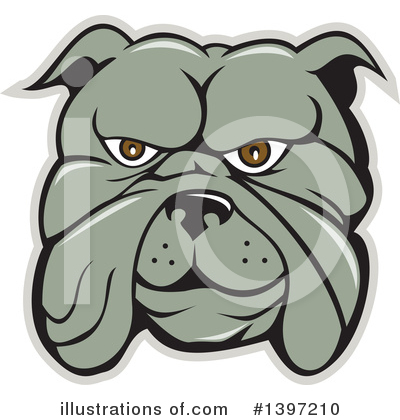 Bulldog Clipart #1397210 by patrimonio