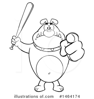 Royalty-Free (RF) Bulldog Clipart Illustration by Hit Toon - Stock Sample #1464174