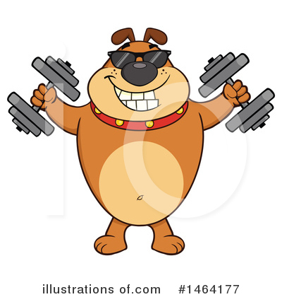 Royalty-Free (RF) Bulldog Clipart Illustration by Hit Toon - Stock Sample #1464177
