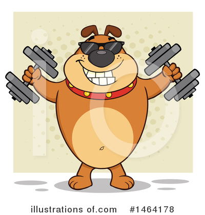 Royalty-Free (RF) Bulldog Clipart Illustration by Hit Toon - Stock Sample #1464178
