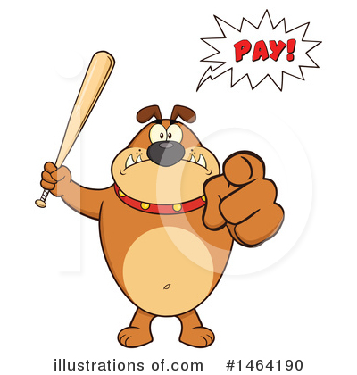 Royalty-Free (RF) Bulldog Clipart Illustration by Hit Toon - Stock Sample #1464190