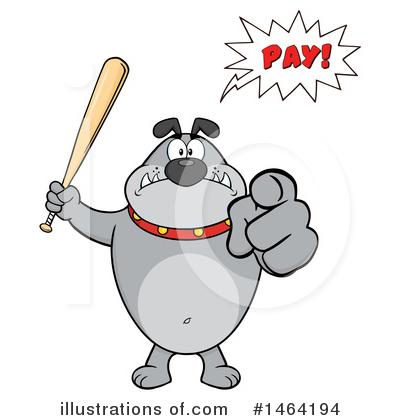 Royalty-Free (RF) Bulldog Clipart Illustration by Hit Toon - Stock Sample #1464194