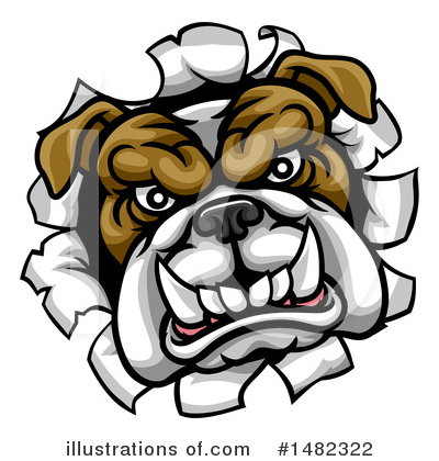 Royalty-Free (RF) Bulldog Clipart Illustration by AtStockIllustration - Stock Sample #1482322
