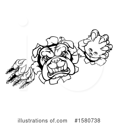 Royalty-Free (RF) Bulldog Clipart Illustration by AtStockIllustration - Stock Sample #1580738