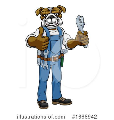 Royalty-Free (RF) Bulldog Clipart Illustration by AtStockIllustration - Stock Sample #1666942