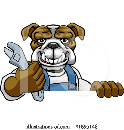 Royalty-Free (RF) Bulldog Clipart Illustration by AtStockIllustration - Stock Sample #1695148