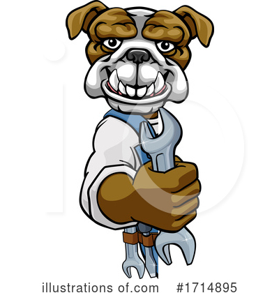 Royalty-Free (RF) Bulldog Clipart Illustration by AtStockIllustration - Stock Sample #1714895