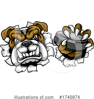 Royalty-Free (RF) Bulldog Clipart Illustration by AtStockIllustration - Stock Sample #1740874