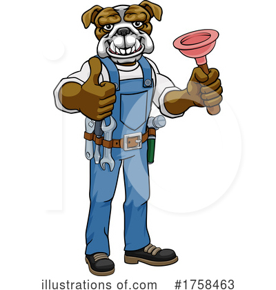 Bulldog Clipart #1758463 by AtStockIllustration