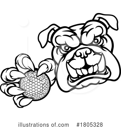 Royalty-Free (RF) Bulldog Clipart Illustration by AtStockIllustration - Stock Sample #1805328
