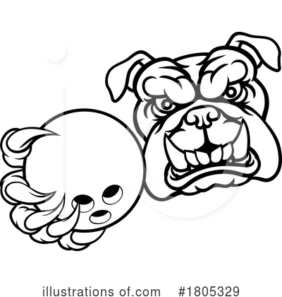Royalty-Free (RF) Bulldog Clipart Illustration by AtStockIllustration - Stock Sample #1805329