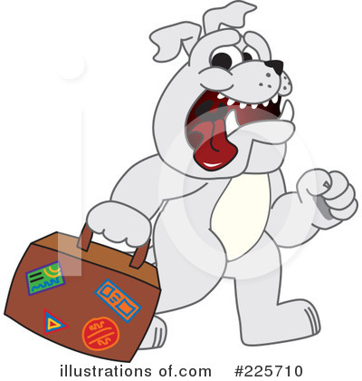 Royalty-Free (RF) Bulldog Mascot Clipart Illustration by Mascot Junction - Stock Sample #225710