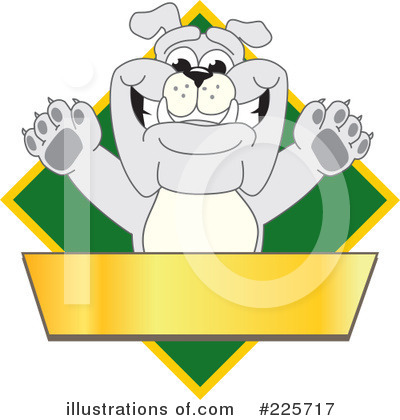 Royalty-Free (RF) Bulldog Mascot Clipart Illustration by Mascot Junction - Stock Sample #225717