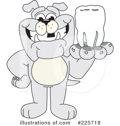 Royalty-Free (RF) Bulldog Mascot Clipart Illustration by Mascot Junction - Stock Sample #225718