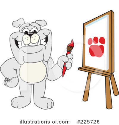 Bulldog Mascot Clipart #225726 by Toons4Biz