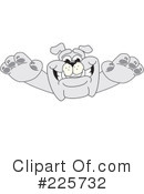 Bulldog Mascot Clipart #225732 by Mascot Junction