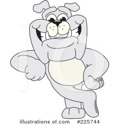 Bulldog Mascot Clipart #225744 by Toons4Biz