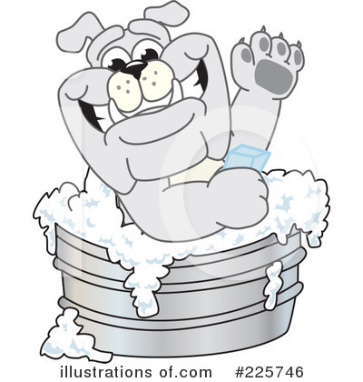 Royalty-Free (RF) Bulldog Mascot Clipart Illustration by Toons4Biz - Stock Sample #225746
