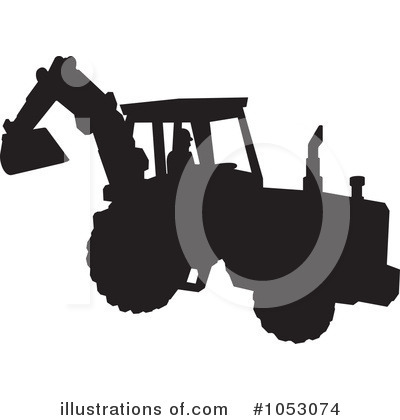 Royalty-Free (RF) Bulldozer Clipart Illustration by Any Vector - Stock Sample #1053074