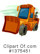 Bulldozer Clipart #1375451 by BNP Design Studio