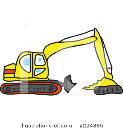 Royalty-Free (RF) Bulldozer Clipart Illustration by Prawny - Stock Sample #224885