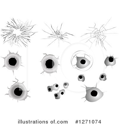 Bullet Holes Clipart #1271074 by Vector Tradition SM