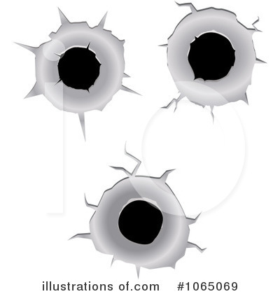 Bullet Holes Clipart #1065069 by Vector Tradition SM