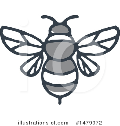 Bumble Bee Clipart #1479972 by patrimonio