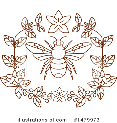 Bumble Bee Clipart #1479973 by patrimonio