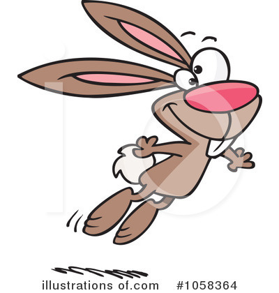 Royalty-Free (RF) Bunny Clipart Illustration by toonaday - Stock Sample #1058364