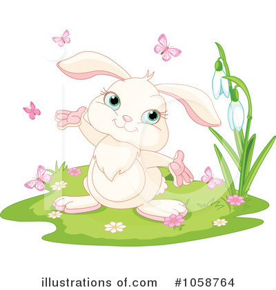Royalty-Free (RF) Bunny Clipart Illustration by Pushkin - Stock Sample #1058764