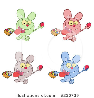 Royalty-Free (RF) Bunny Clipart Illustration by Hit Toon - Stock Sample #230739