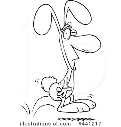 Royalty-Free (RF) Bunny Clipart Illustration by toonaday - Stock Sample #441217