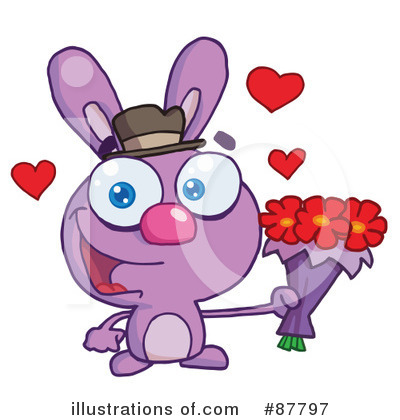 Royalty-Free (RF) Bunny Clipart Illustration by Hit Toon - Stock Sample #87797