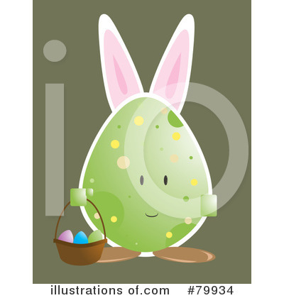 Royalty-Free (RF) Bunny Eared Egg Clipart Illustration by Randomway - Stock Sample #79934