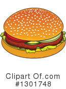 Burger Clipart #1301748 by Vector Tradition SM