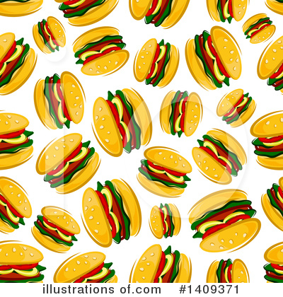 Royalty-Free (RF) Burger Clipart Illustration by Vector Tradition SM - Stock Sample #1409371
