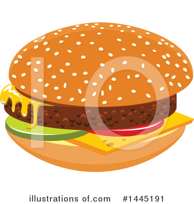 Royalty-Free (RF) Burger Clipart Illustration by Vector Tradition SM - Stock Sample #1445191