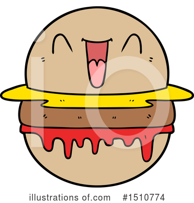 Royalty-Free (RF) Burger Clipart Illustration by lineartestpilot - Stock Sample #1510774
