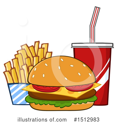 Cheeseburger Clipart #1512983 by Hit Toon