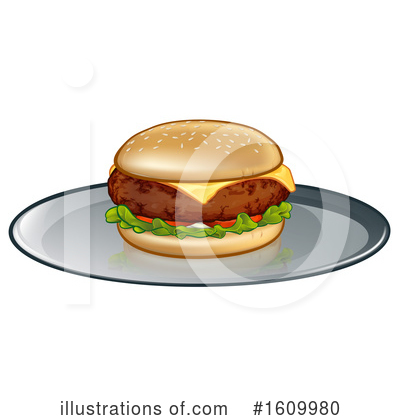 Royalty-Free (RF) Burger Clipart Illustration by AtStockIllustration - Stock Sample #1609980