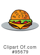 Burger Clipart #95679 by Hit Toon