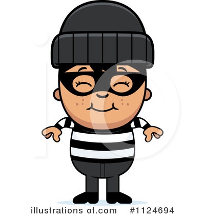 Royalty-Free (RF) Burglar Clipart Illustration by Cory Thoman - Stock Sample #1124694