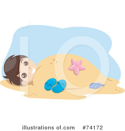 Royalty-Free (RF) Buried In Sand Clipart Illustration by BNP Design Studio - Stock Sample #74172