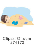 Buried In Sand Clipart #74172 by BNP Design Studio