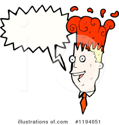 Royalty-Free (RF) Burning Brain Clipart Illustration by lineartestpilot - Stock Sample #1194051