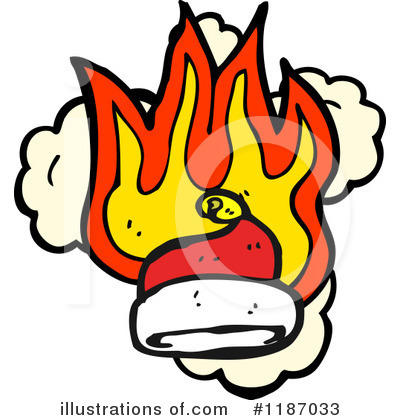 Royalty-Free (RF) Burning Santa Hat Clipart Illustration by lineartestpilot - Stock Sample #1187033