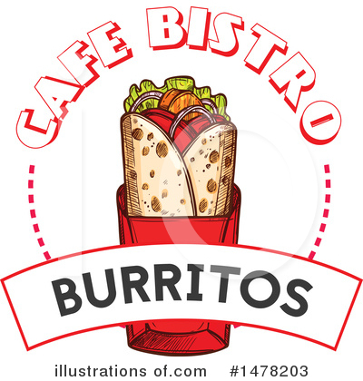 Royalty-Free (RF) Burrito Clipart Illustration by Vector Tradition SM - Stock Sample #1478203