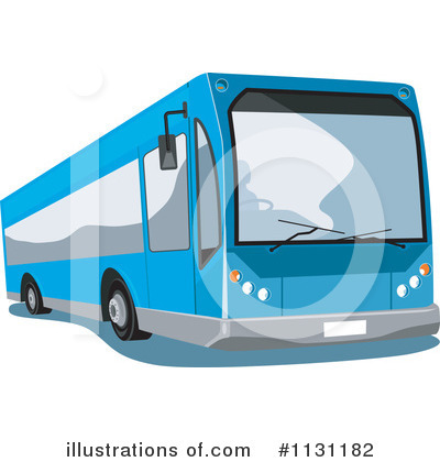 Royalty-Free (RF) Bus Clipart Illustration by patrimonio - Stock Sample #1131182